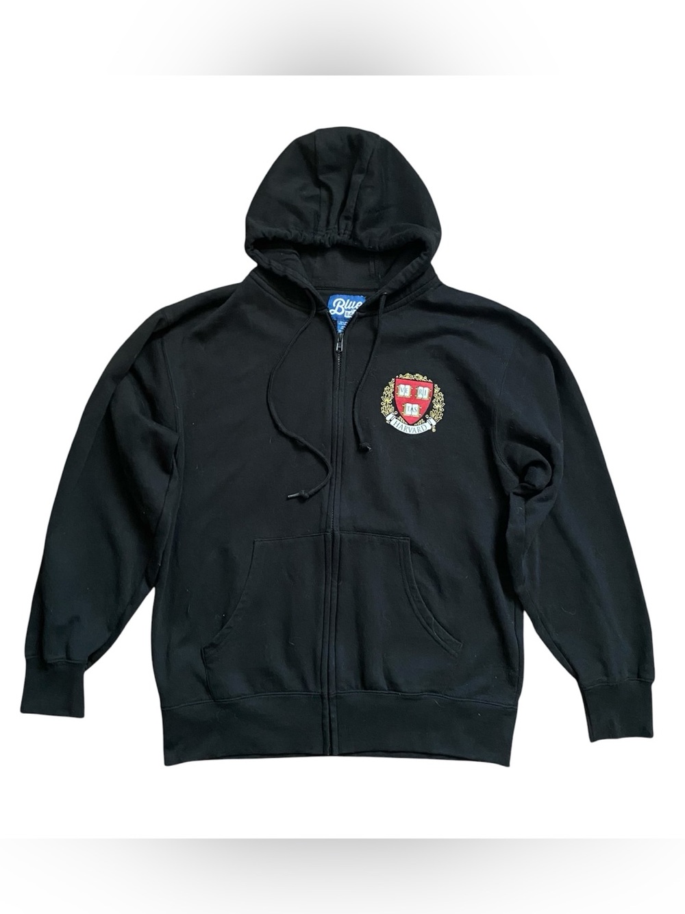 Blue 84 Harvard Hoodie Sweatshirt Sz Medium Black